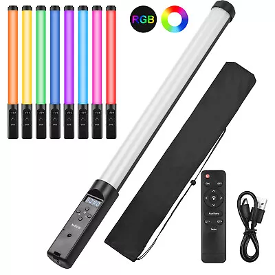 Handheld RGB LED Video Light Wand Stick 10 Level Brightness For Photography O4Z9 • $23.99