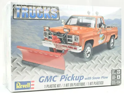 Revell GMC Pickup Truck W/ Snow Plow 1/24 Scale Plastic Model Car Kit 85-7222 • $20.99