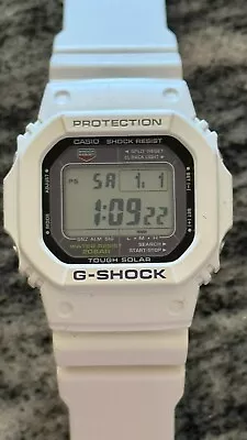 CASIO G-Shock: Tough Solar - G-5600A - VERY RARE WHITE / PURPLE TEXT • $585