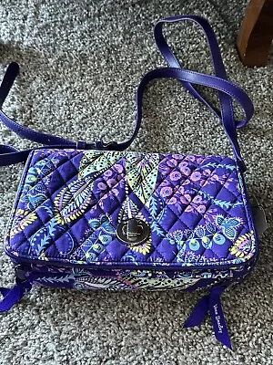 NEW Tags Attached; Vera Bradley Turn Lock Crossbody Batik Leaves • $49.99