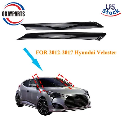 Windshield A Pillar Trim Exterior Molding For Hyundai Veloster 2012-2017 Pair • $56.99