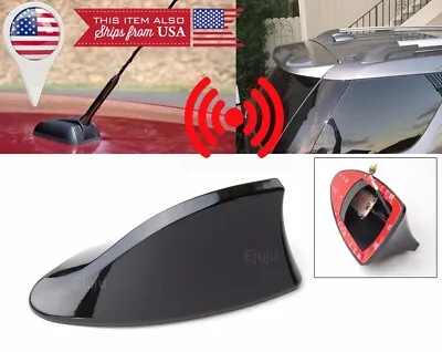 Roof Black Shark Fin Vortex Stereo Radio Aerial Signal Antenna FM For VW Porsche • $14.25