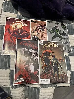 Absolute Carnage #1-5 Complete Run 2019 Donny Cates Variant Set • $14.99