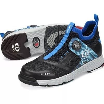 Dexter THE C-9 Sidewinder BOA Mens Bowling Shoes Black/Blue • $149.95