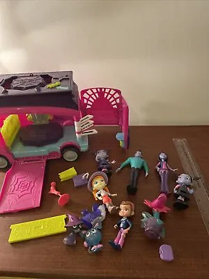 Disney VAMPIRINA Rock N' Jam Touring Van Toy Purple Bus And Figures Not Working • £30