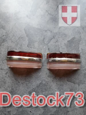 $21.47 • Buy 2 Tail Light Lens Two Tone Glass, Wing (Right And Left) For Berliet. New