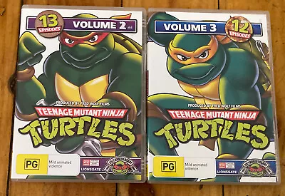 Teenage Mutant Ninja Turtles - Volume 2 And 3 DVD - 26 Episodes. LIKE NEW • $17.50