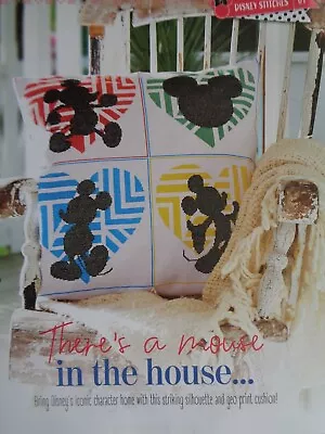£1.50 • Buy Disney's Mickey Mouse Silhouette Cushion Cover Cross Stitch Chart 