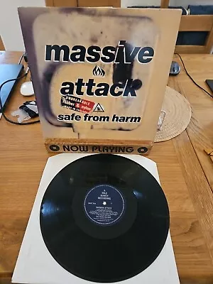 MASSIVE ATTACK Safe From Harm 12  EP 1991 Vinyl 1st Press EX/VG+ • £11.95