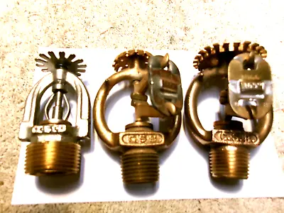 3 Vintage  Brass Fire Sprinkler Heads • $22.99