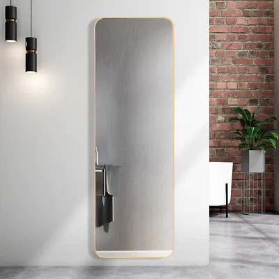 Full Length Wall Mirror Long 118cm Dressing Room Bathroom Metal Frame Mirrors UK • £27.95