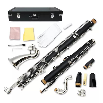 Professional Bass Clarinet Low C Durable Rubber Synthetic Wood Student Clarinet • $1399