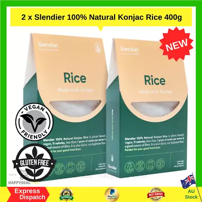 KETO RICE 2x 100% Natural Konjac Rice 400g Vegan Friendly Gluten Free 1g CARB • $9.99