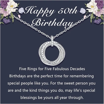 D Dongjiangjin Gift 30th 40th 50th 60th 70th Birthday Gifts For Women Her 30 40 • £22.24