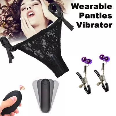 Wearable Vibrator Remote Control Clit G-Spot Panties Dildo Sex Toys For Women AU • $12.95