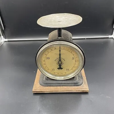 JOHN CHATILLON Scale New York 25 Lb Metal Kitchen Décor  Vintage Gift • $25