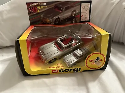 Vintage Corgi JAMES BOND Aston Martin DB5 & DB6 Little & Large W/ Box #1361 • $95