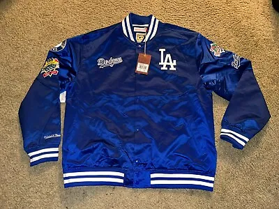 Lightweight Satin Jacket Los Angeles Dodgers 100 Yrs Anniversary Mitchell&Ness • $210