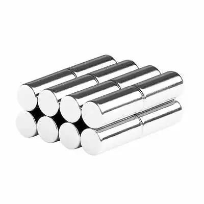 1/4 X 9/16 Inch Neodymium Rare Earth Cylinder/Rod Magnets N52 (16 Pack) • $16.99