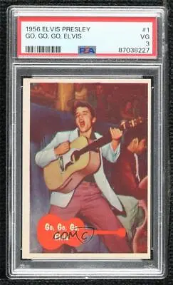 1956 Topps Bubbles Elvis Presley Go Go Go Elvis #1 PSA 3 15ia • $286.10