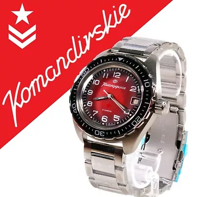 VOSTOK KOMANDIRSKIE 2416 / 02035A RUSSIAN Mechanical Military Watch • $116.50