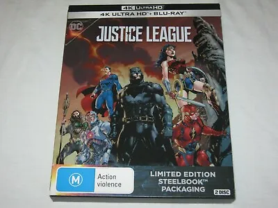 $91.99 • Buy Justice League - 2 Disc - Steelbook - Like New - Region B - 4K Ultra + Blu Ray