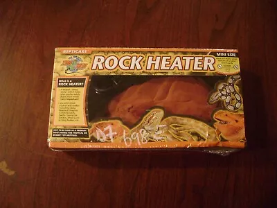 Zoo Med Repticare Rock Heater Heat Rock For Reptiles Zoo Med Size-Mini New • $27.99