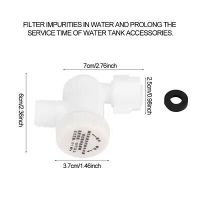 $9 • Buy Toilet Inlet Valve Water Filter Stainless Steel Mesh Bathroom Fitting US