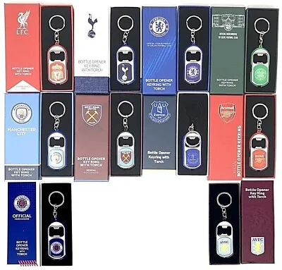 £6.45 • Buy Football Fc Bar Bottle Opener Torch Light Keychain Novelty Keyring Key Ring Gift