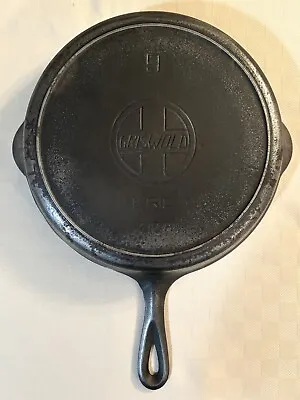 Griswold #9 Cast Iron Skillet Slant Logo Heat Ring 710H Erie C. 1909-20 • $219.99