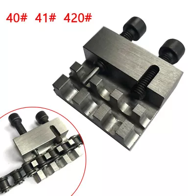 Heavy Duty Motorcycle Chain Splitter Breaker Tool 40 41 420 Chain Pins Durable • $37.99