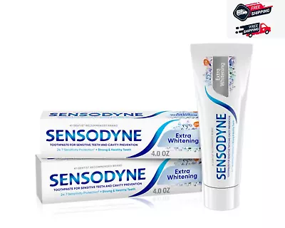 $14.56 • Buy Sensodyne Extra Whitening Sensitive Toothpaste, 4 Oz, 2 Pack