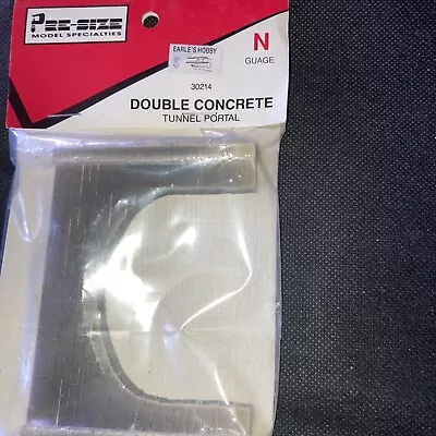 Pre-Size Model Specialties 30214Double Concrete Tunnel Portal N-Scale • $12