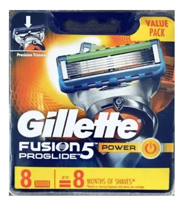 Gillette Proglide Power Fits All Proglide & Fusion Razors 8 Cartridges • $37.08