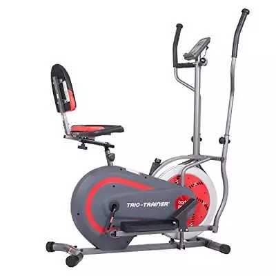  3-in-1 Home Gym Upright Compact Exercise Bike Elliptical Machine &  • $323.70