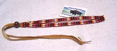 Hand Made Beaded Hat Band Rendezvous Black Powder Mountain Man 06 • $45