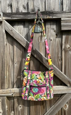 $20 • Buy Vera Bradley Hipster Crossbody Va Va Bloom Print Adjustable Pockets Bright GUC