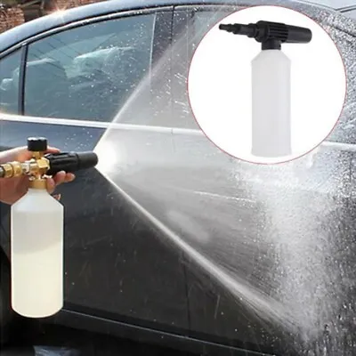 Snow Foam Lance Car Wash Foam Pressure Washer Sprayer Soap Bottle For Lavor • £11.27