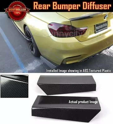 Pair 12  Rear Bumper Carbon Effect Apron Fin Splitter Diffuser Valence For Chevy • $41.96