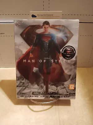 Man Of Steel 3D 4K B2 Lenticular SteelBook Blu-ray (Korea)[2013] Weet Collection • $99.99
