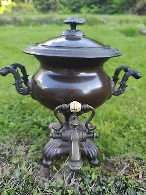 Antique Small Half Sized Georgian Copper And Brass Samovar Tea Urn circa 1830. • £155