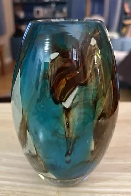 MDINA MARBLE PATTERN  VASE Signed • $22