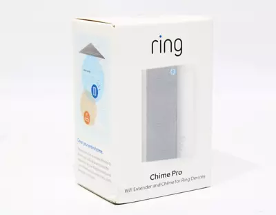 Ring Chime Pro Wifi ExtenderNightlight & Chime For Ring Devices White Brand New • $31.99