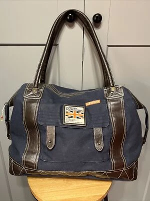 £34.50 • Buy Mens Superdry International Rookie Navy Military Handled Canvas Weekend Gym Bag