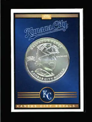 2019 MLB Baseball Treasures 1 Oz. Silver Coin Salvador Perez Kansas City Royals • $164.99