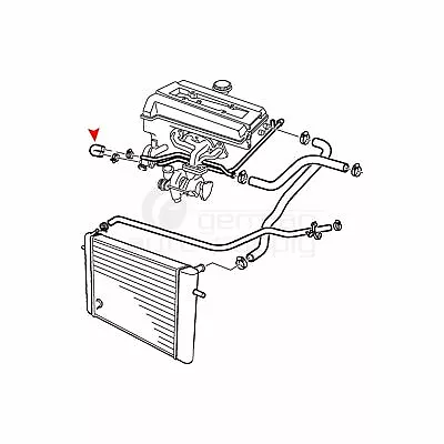 URO Engine Coolant Bypass Hose 9178849 For Saab • $12.17