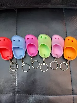 Mini Crocs Style Keychain Key Ring 6pcs Multi- Colors. FREE SHIPPING. • $12.95