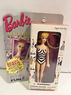 $6 • Buy 1995 Mattel Barbie Keychain Featuring 1959 Original Blonde Barbie