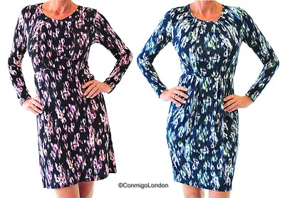 N & Willow Elegant Dress - Choice Of Vison Blue Or Vision Berries - Made In Ital • £39