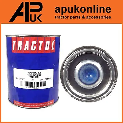 1 Litre Ltr Tin Parmiter Blue Paint Tractol Tillage Disc Chain Harrows Machinery • £31.15